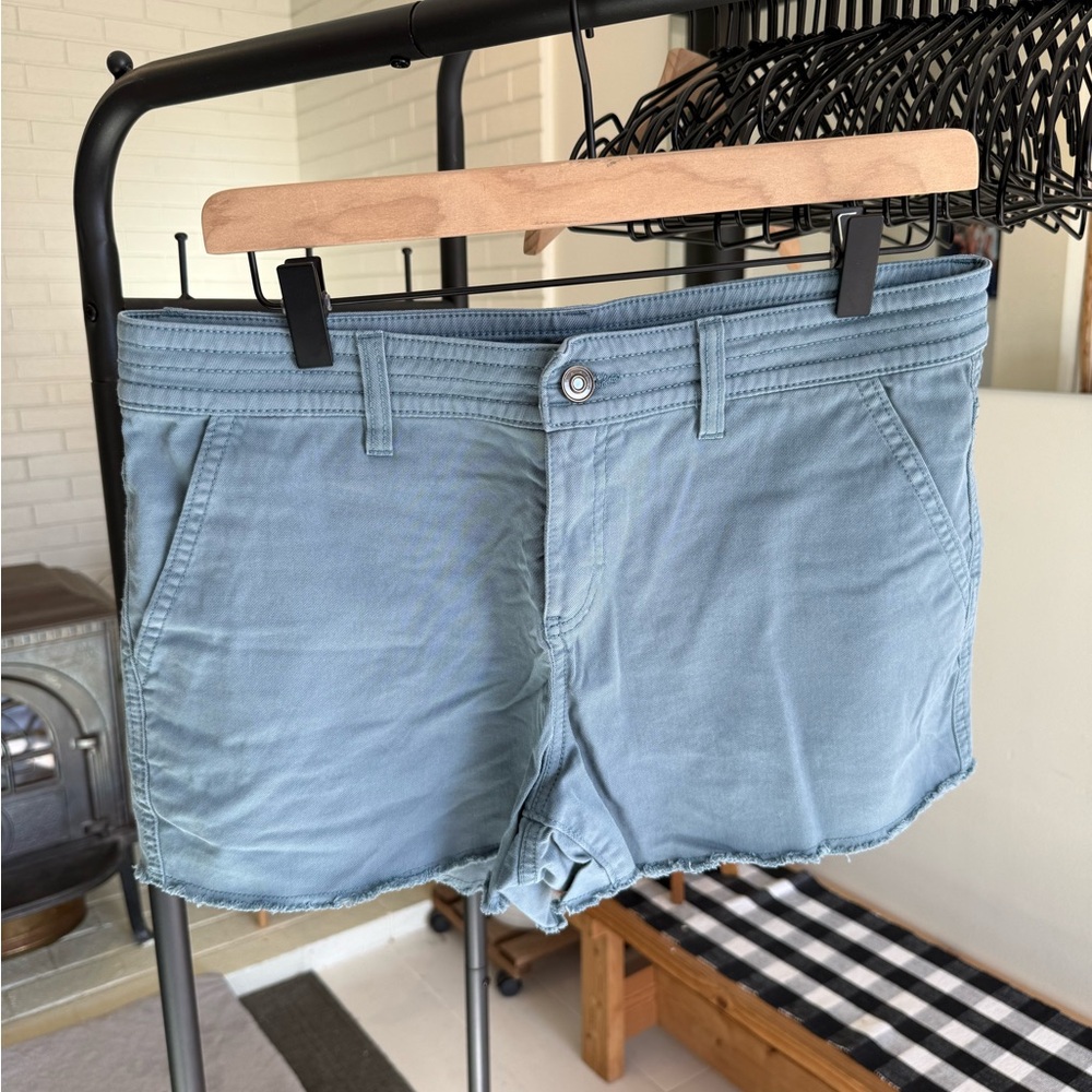 Prana Sky Blue Denim Shorts